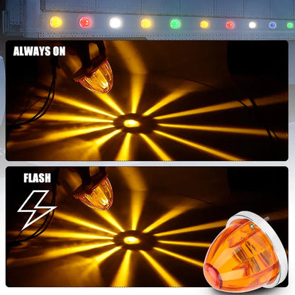 12V 24V Cab Roof Side Signal Indicator Truck Rear