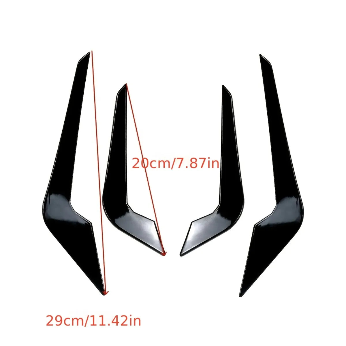 For BMW 2 Series M2 F87 4PCS Front Bumper Side Vent Splitter
