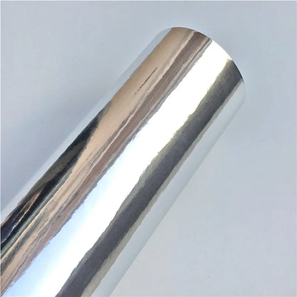 For Automotive Wrapping Strechable Glossy Silver Mirror Chrome