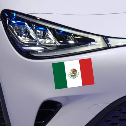 3PCS Mexico Flag Sticker Vinyl Creative Decal Decor Waterproof