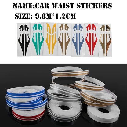 Roll Multicolor Striping Pin Stripe Steamline Double Line Tape