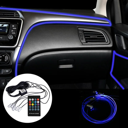 Fiber Optic Atmosphere Lamps Meter car-styling Interior Remote