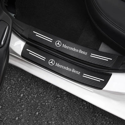 For Mercedes Benz S320 W164 W203 Carbon Fiber Door Sill Welcome