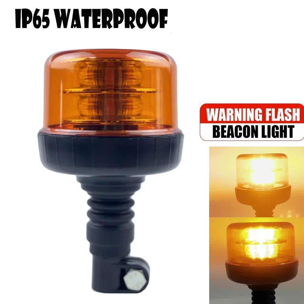12V 24V Waterproof Modes Amber Warning Emergency Strobe Flashing