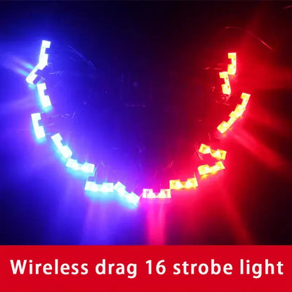 12v24v Warning Amber Flashing Strobe Beacon Blue Flag