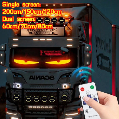 For Board Windshield 12V 24V Truck Devil S Eye Matrix Pixel Panel