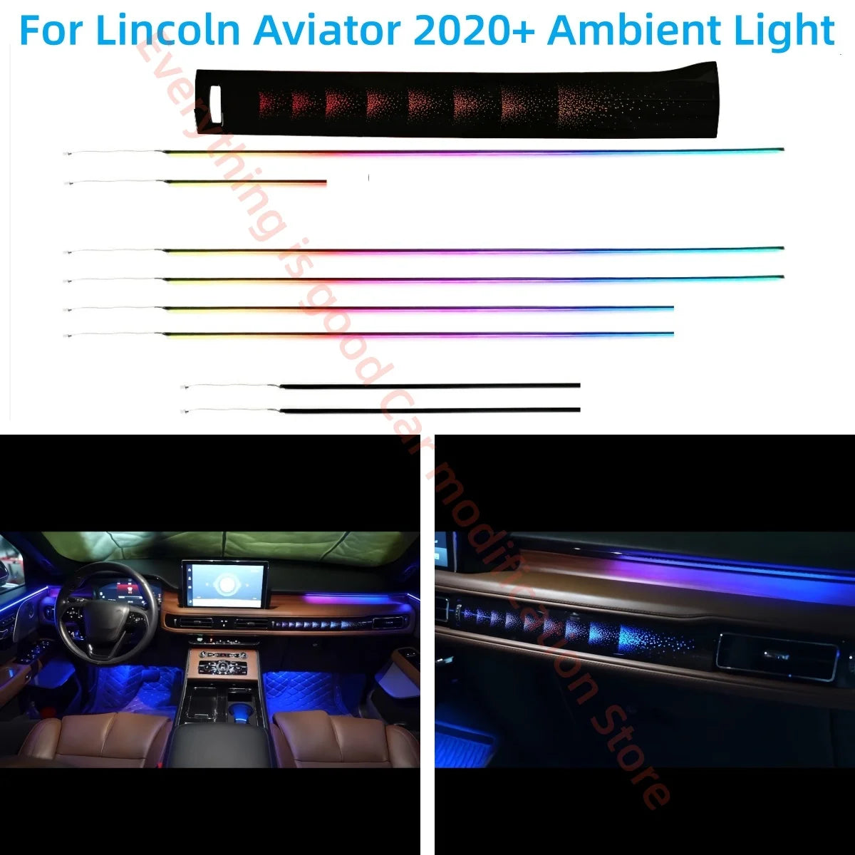For Lincoln Aviator Automotive Interior Lighting Atmosphere
