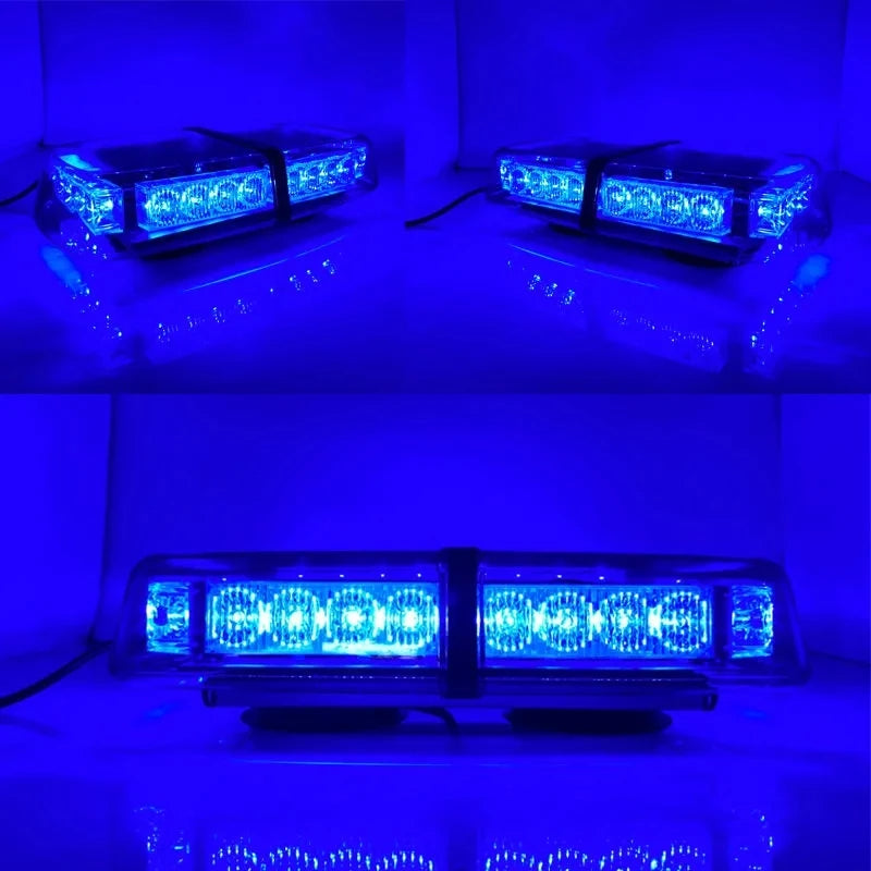 Blue Flashing 24v12v Drl Strong Magnetic Roof Road Signal
