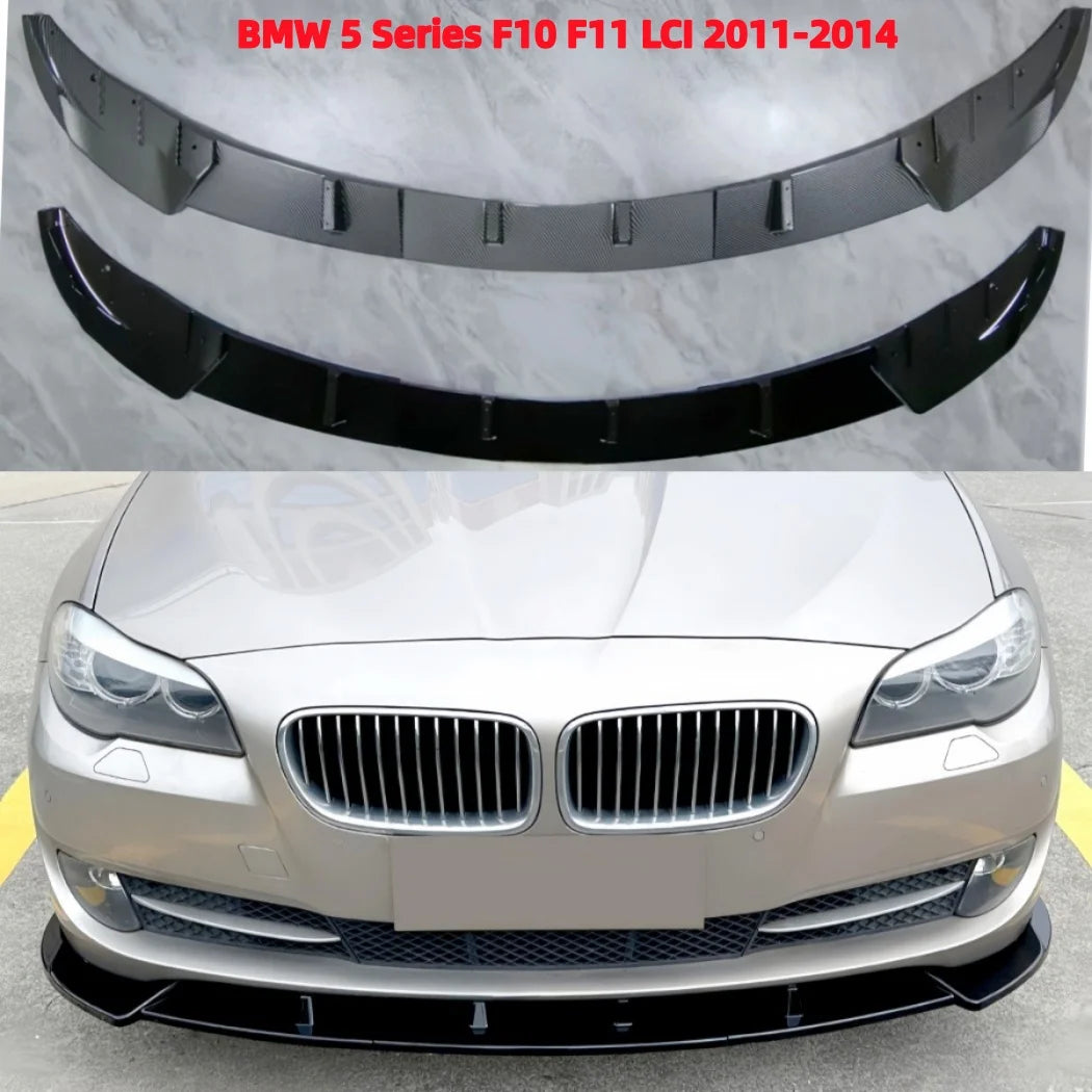 For BMW 5 Series F10 F11 Front Bumper Lip Spoiler Splitter
