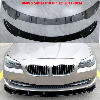 For BMW 5 Series F10 F11 Front Bumper Lip Spoiler Splitter
