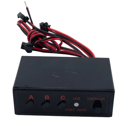 Ways Strobe Flash Flasher Controller Box 12V Front Grille