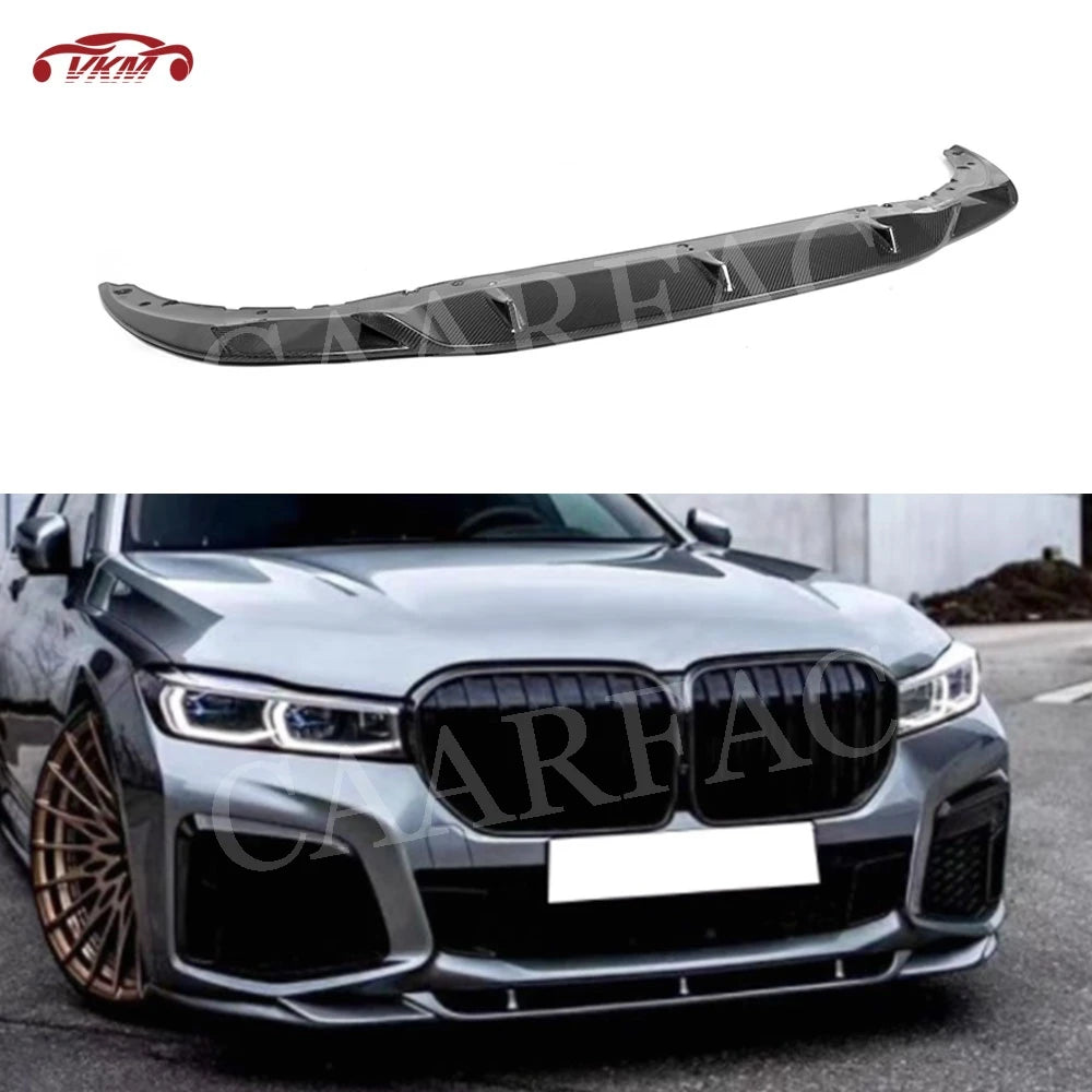 For BMW 7 Series G11 G12 Carbon Fiber Front Bumper Lip