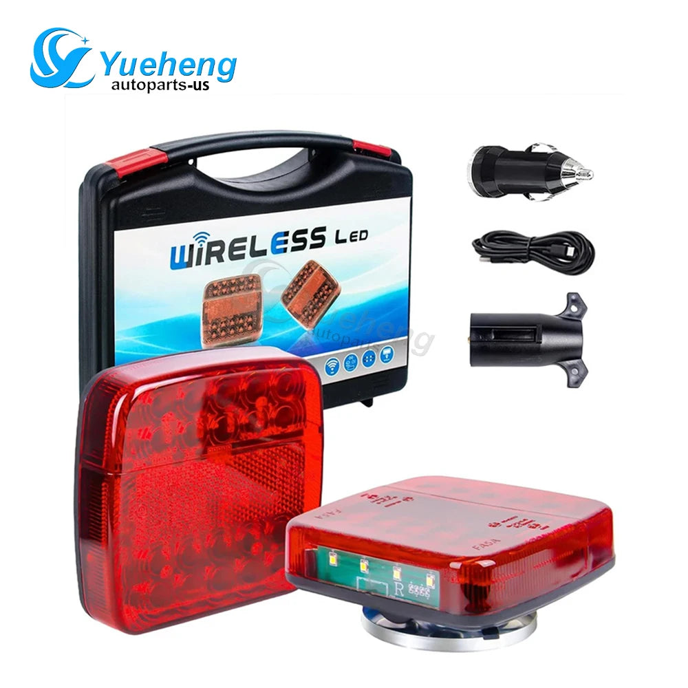Wireless Magnetic Trailer Tail Taillight Signal Warning Kit