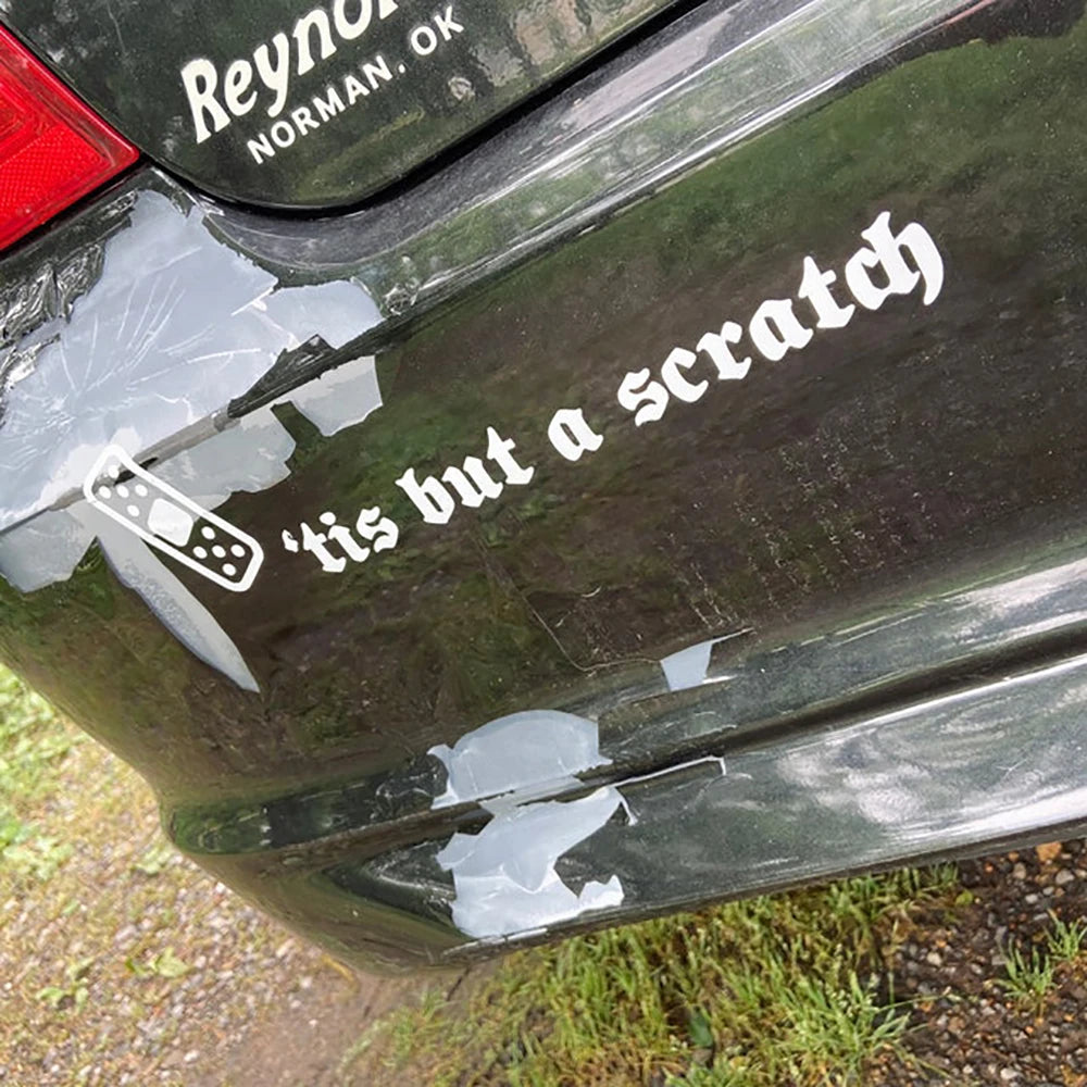 Tis But A Scratch Decals Modified Funny Bandaid Band
