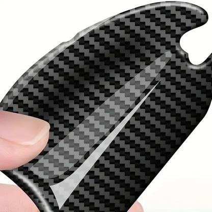 Door Handle Stick anti-collision Strip Carbon Fiber Protective