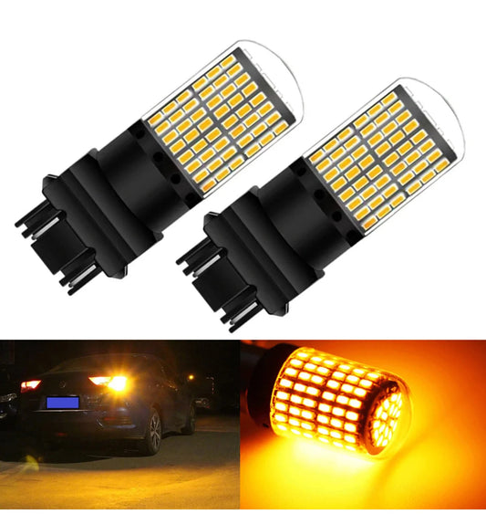 2X T25 3157 Bulbs Power 144 Smd Turn Signal