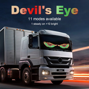 USB Dynamic Devil Eyes Windshield Matrix Panel Screen Truck