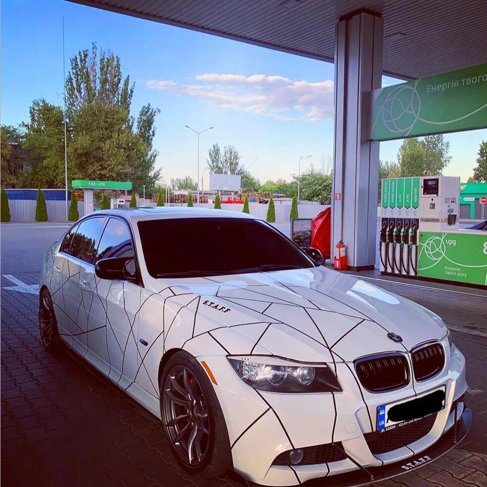 Gold Silver Geometric Line Sticker Thin Stripes Livery Decal