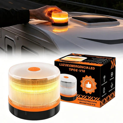Beacon Amber Safety Magnetic Base Strobe Truck Motorcycle Trailer