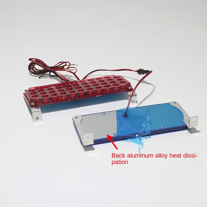 Red ultra-thin Sentry Box Flash SUV Truc 12V 24V