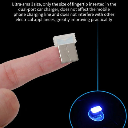 2PC MINI USB Interior Atmosphere Emergency Lighting Colorful