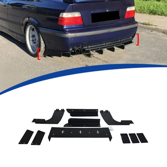 For BMW Series 3 E36 1992-1999 Rear Bumper Side Splitter Cover