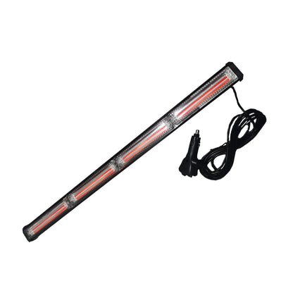 59CM Flash Red Strobe Warning 9-40v Waterproof Flashing
