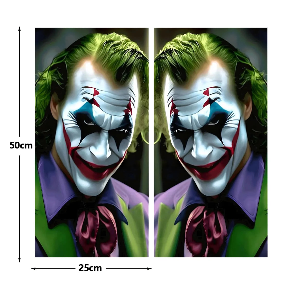 2PCS Set Joker Gothic Stickers b-pillar Center Column Cover