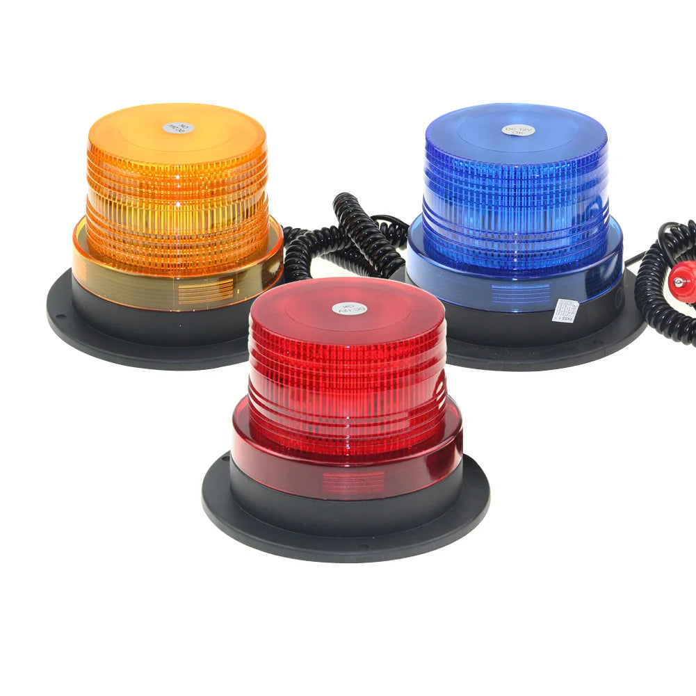 Amber Strobe Circular Flashing Signal Magnetic Roof Emergency