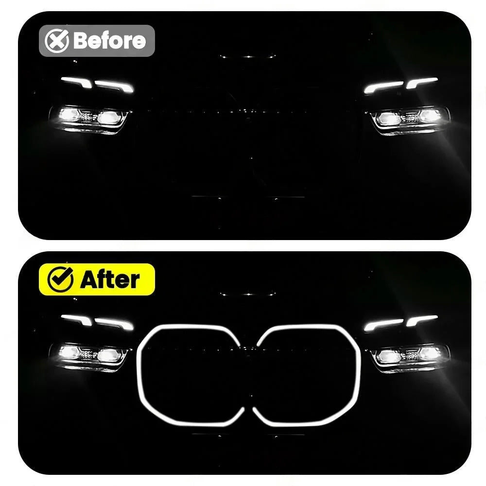 For BMW Luminous Grille Series G70 I7 Bright Black Kidney Front