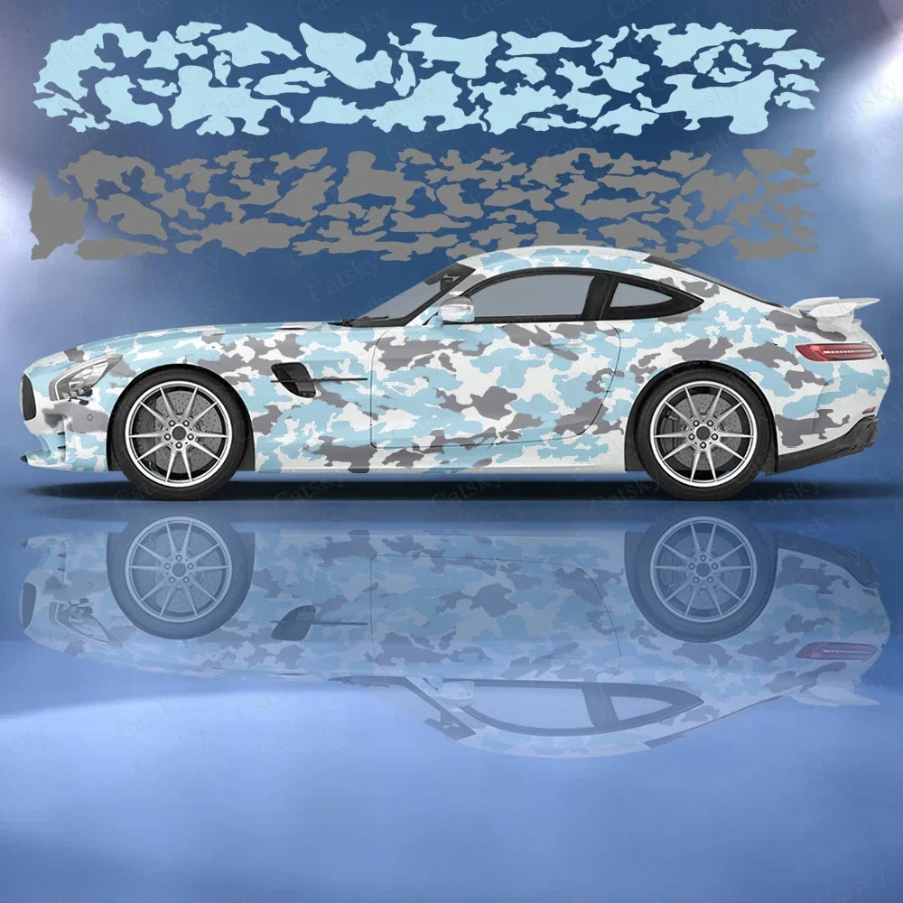 Camouflage Stickers Ita Tuning Racing Vinyl Decal Wrap Side