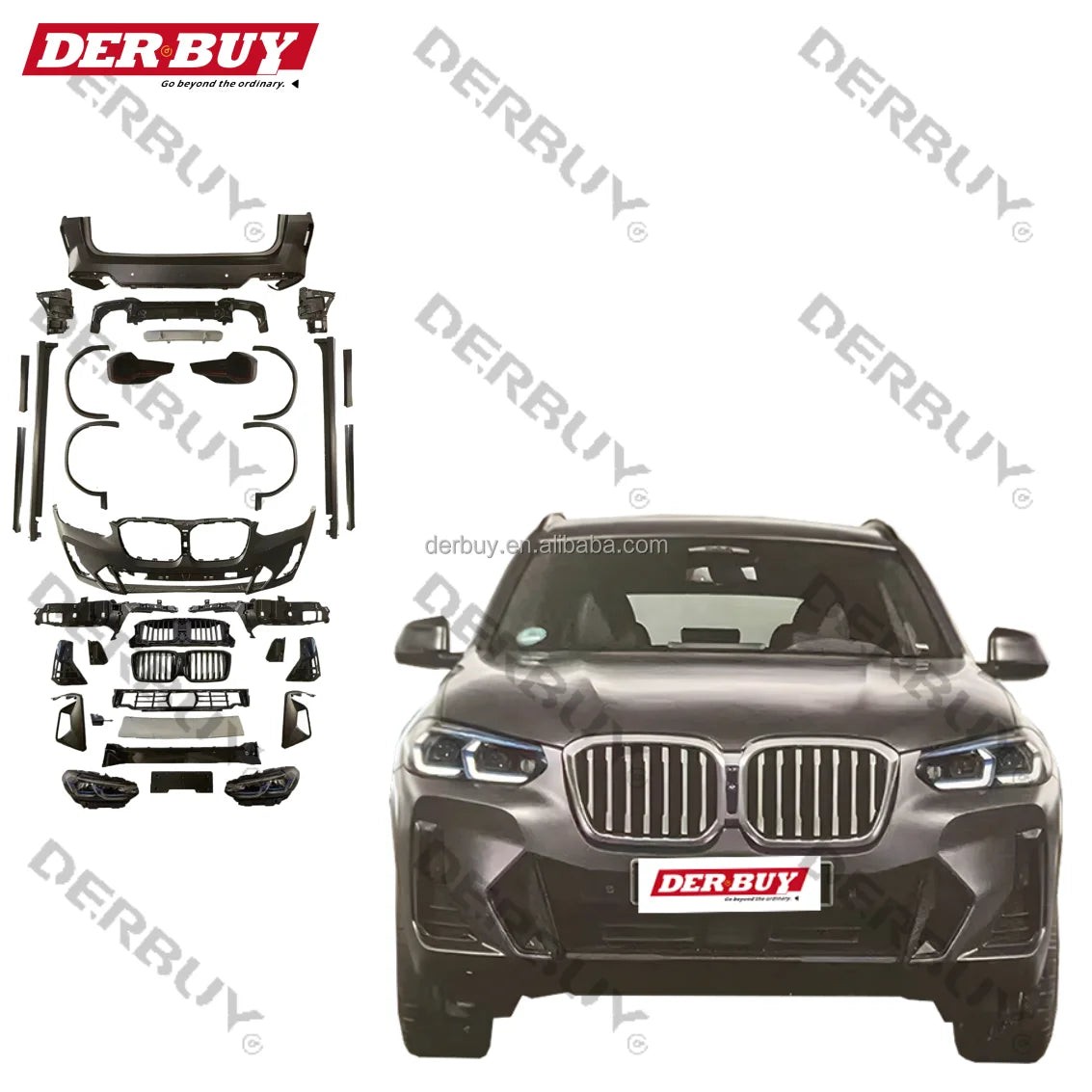 For BMW X3 G01 G08 Upgrade F25 X3 Mt Full Body Kit Front Rear