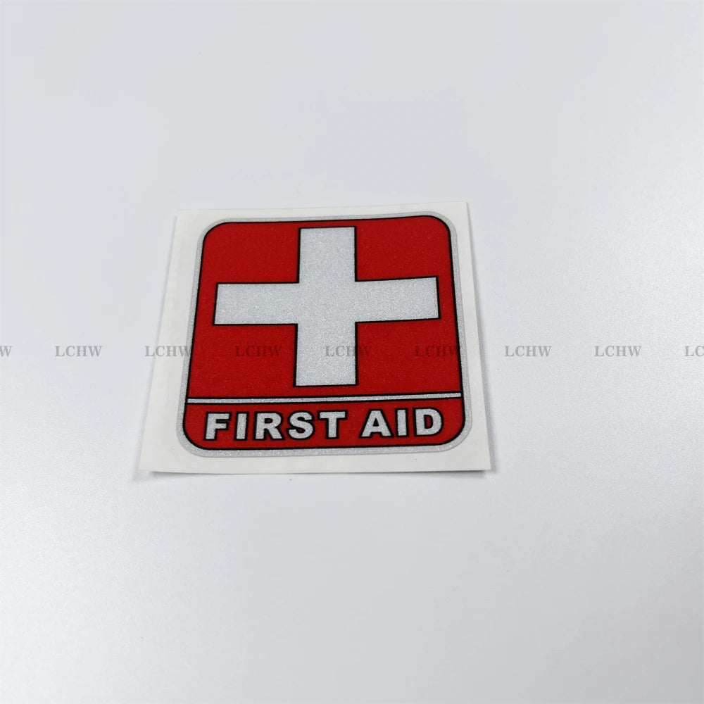 Stickers Cross First Aid Symbol Decal Motor Helmet Cycling