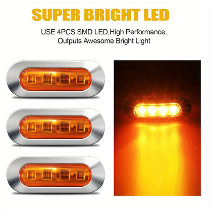 For Bus 20PCS Side Marker Indicator Front Rear Tail Clearance Dc