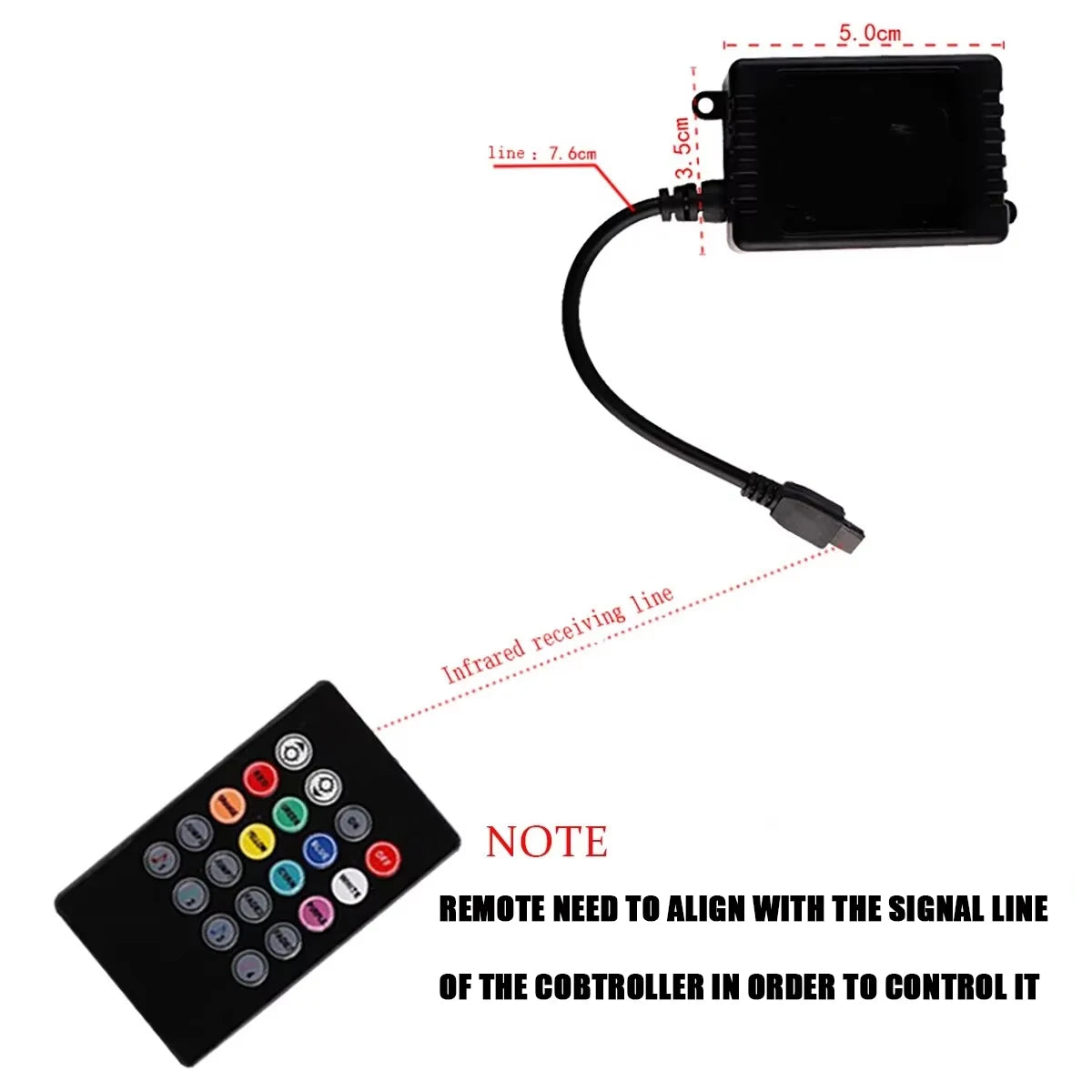 RGB Ambient Strip Interior Atmosphere Lamps Colors Off Road