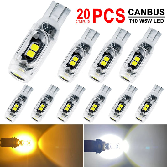 T10 W5W Bulb Canbus Strobe Flash 12V 2835-5smd Interior