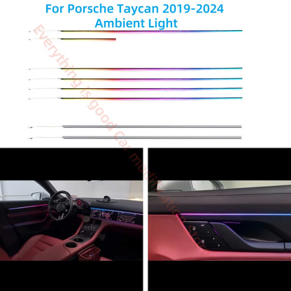 For Porsche Taycan 2019-2024 LED Atmosphere Ambient Interior