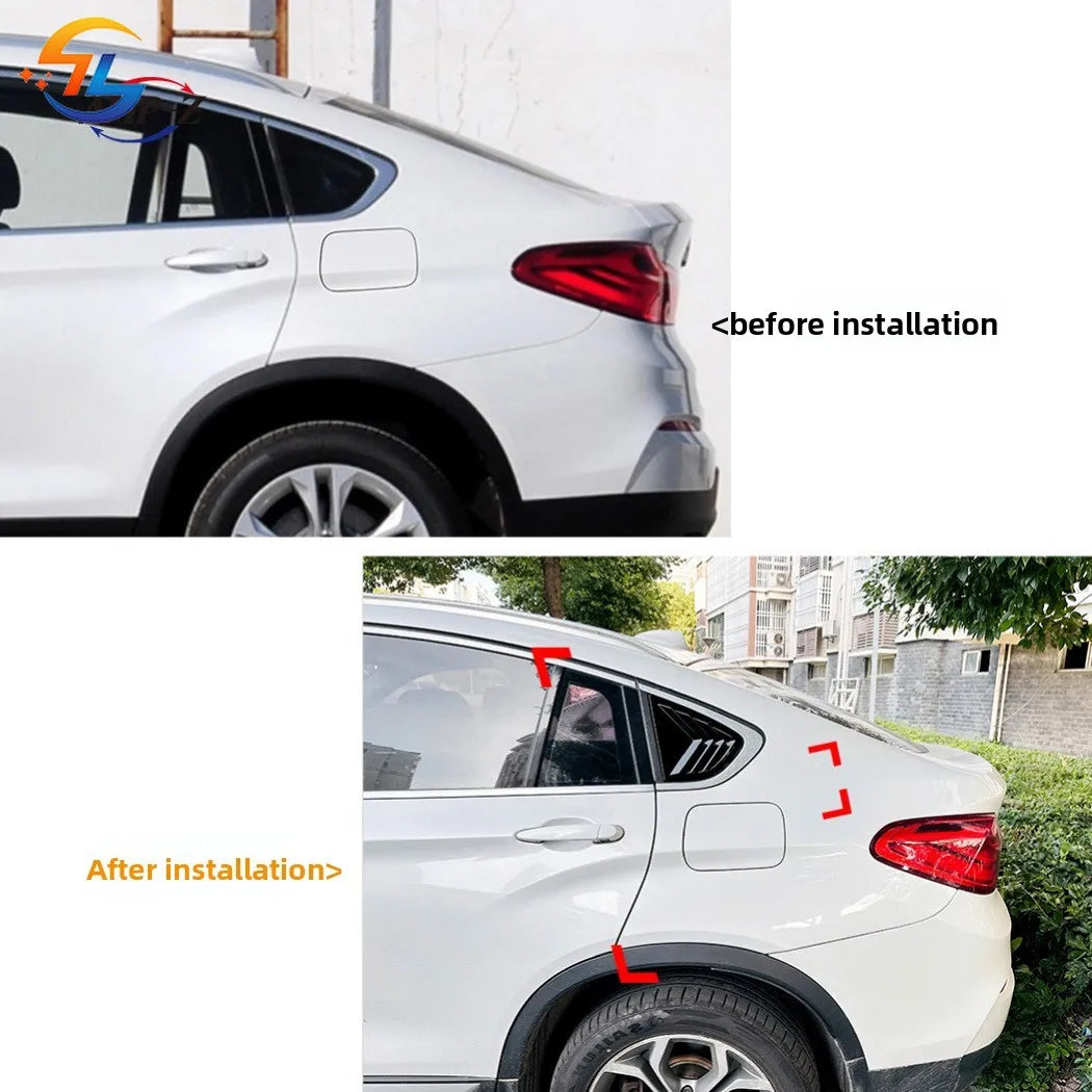For BMW X4 F26 2014-2018 Window Blind Triangle Window Sticker