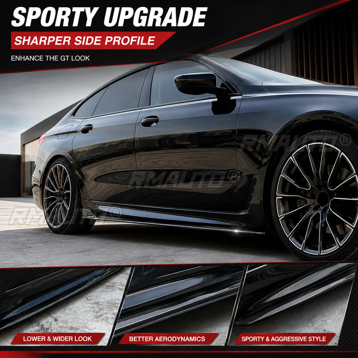 For BMW 6 Series Gt G32 Side Skirt Extension M Sport Rocker