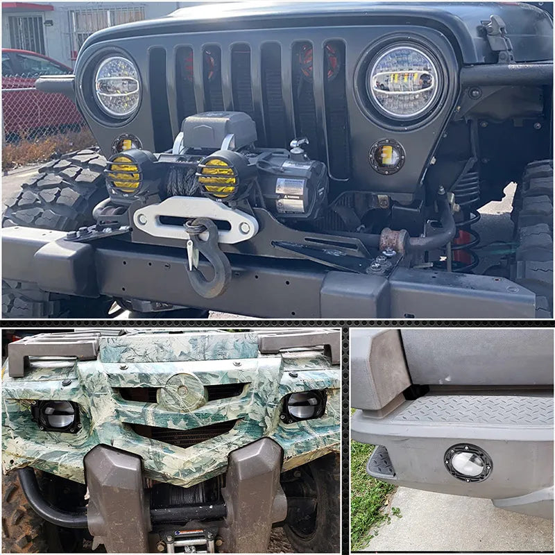 For 4X4 Pickup Inch 15W Work Pods Offroad Front Bumper Auxiliary