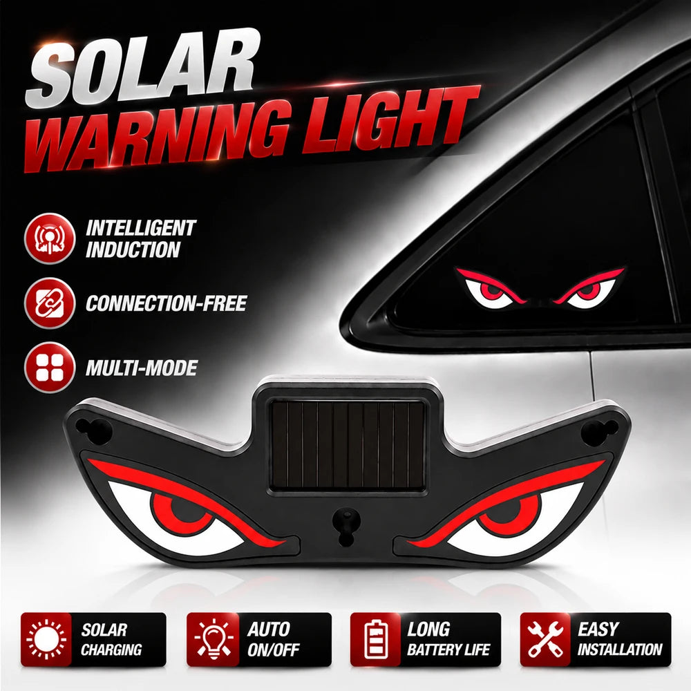 Devil Eyes Warning Lighting Ambient Solar type-c Charging Cool