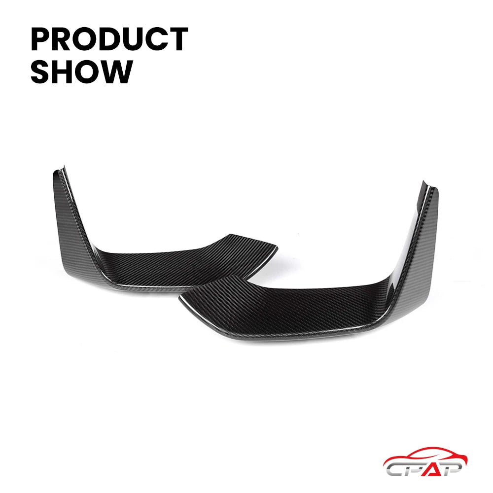 For BMW M3 F80 M4 F82 Real Dry Carbon Fiber Front Splitter Cover