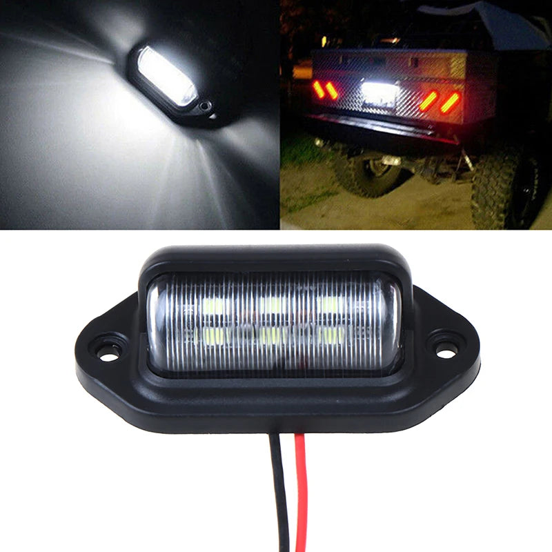 1PC Waterproof 12V License Plate Boat Truck Trailer Step