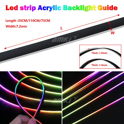 Symphony Ambient Acrylic Strip Guide Backlight Rainbow Atmosphere
