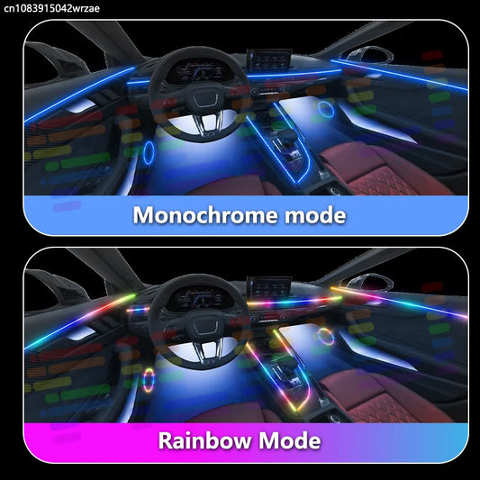 For Audi Q7 2006~2015 4L MK1 1TH RGB Interior Ambient Strips