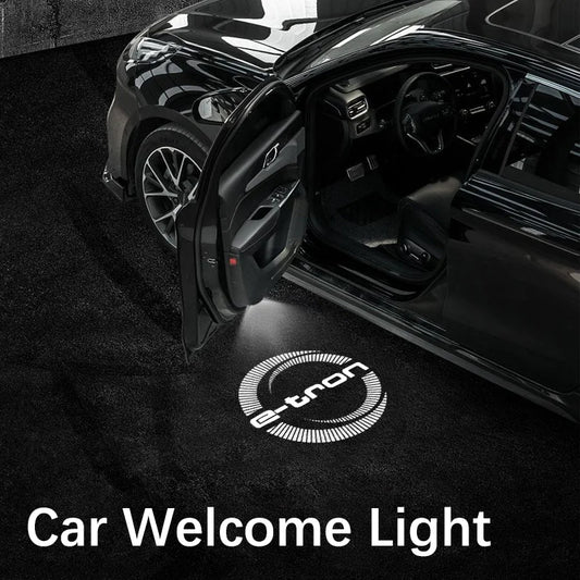 For Audi E-tron 2019 2020 2021 Door Logo Projector Lamps Welcome