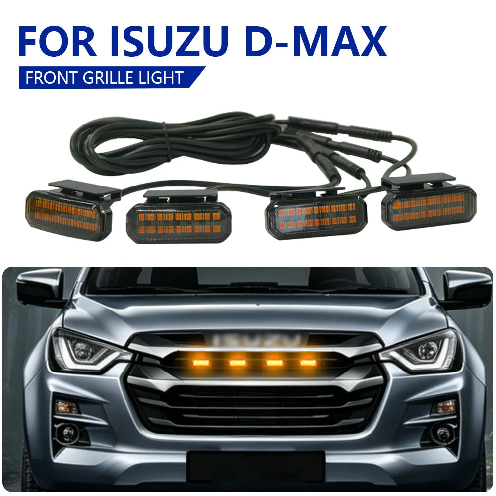 For Isuzu D-MAX LED Front Grille Lighting Daytime Running Grid