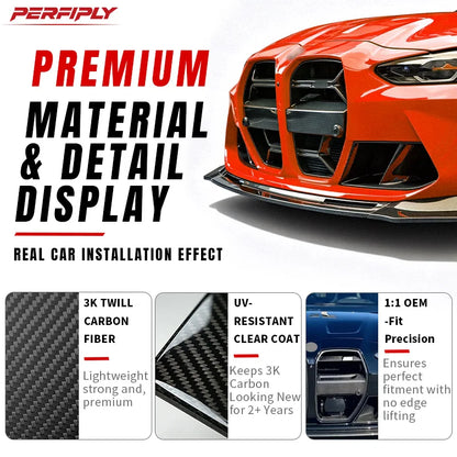For BMW M3 G80 G81 M4 3K Twill Real Dry Carbon Fiber Front