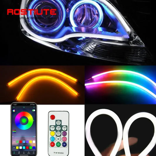 Muti Mode RGB Drl Daytime Running Headlight Flowing Turn