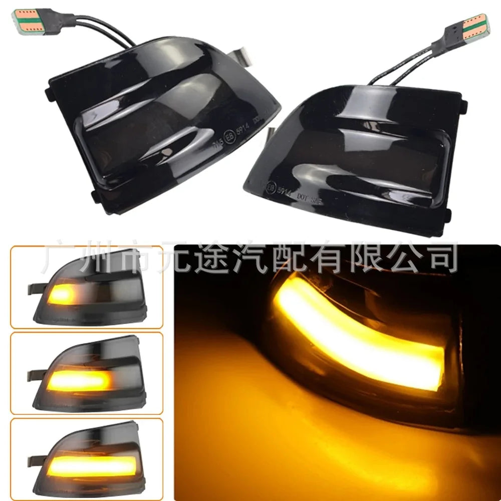 For Ford Focus 2 MK2 C-MAX Reversing Rearview Mirror Turn Signal
